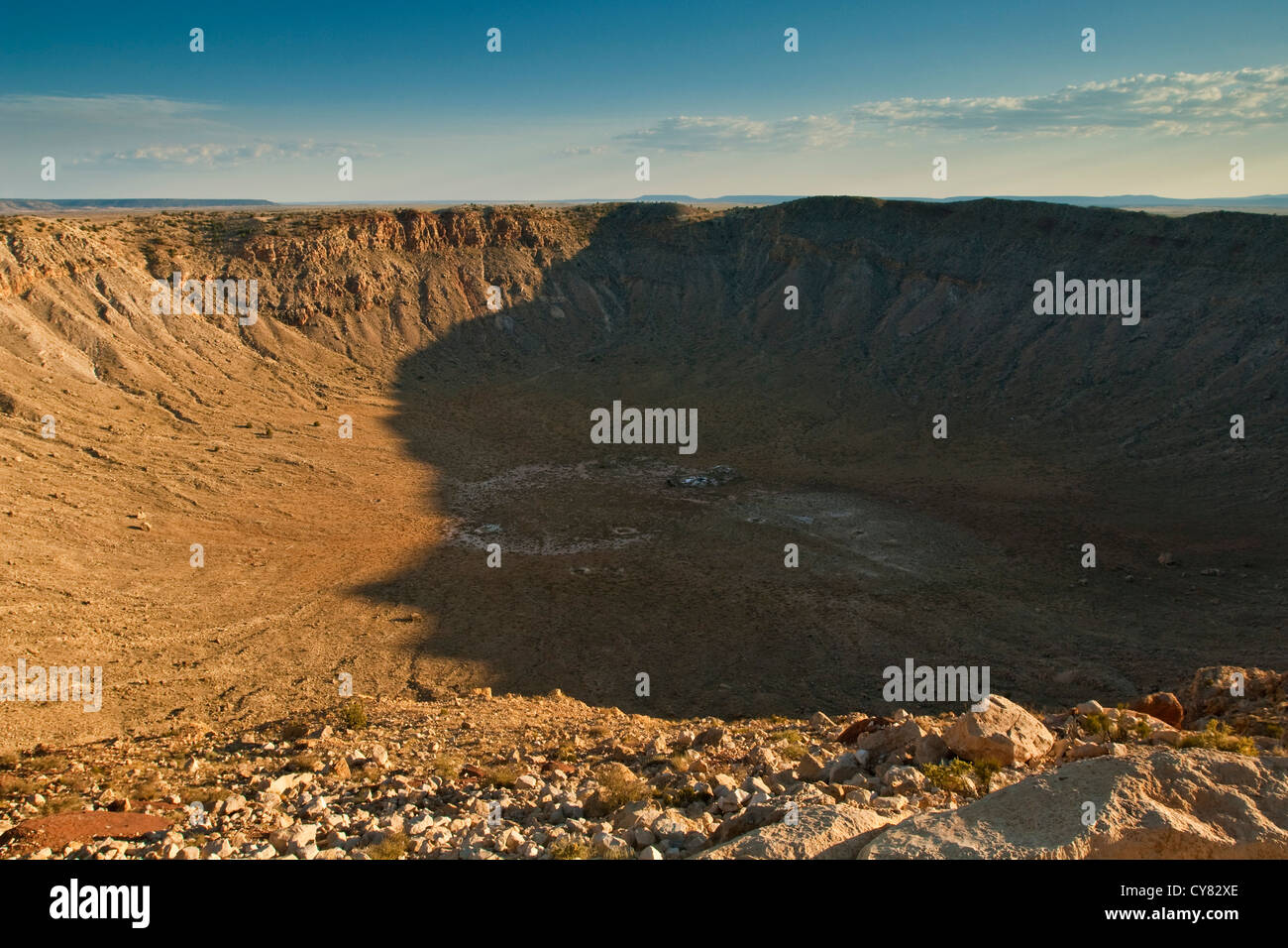 Meteor Crater, noto anche come Barrenger cratere, vicino a Winslow, Arizona Foto Stock