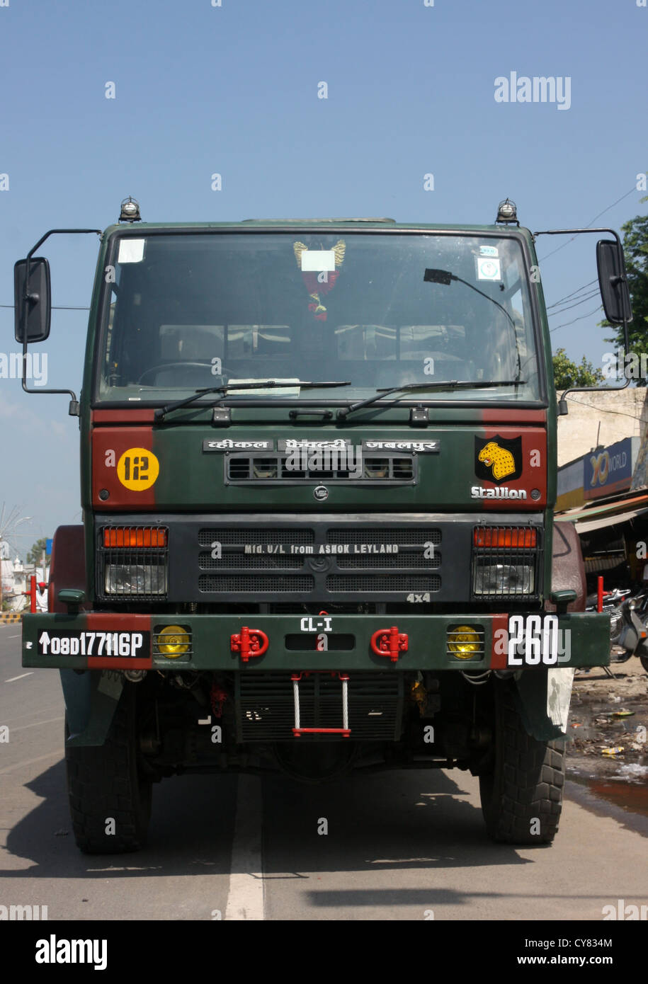Esercito indiano carrello di Amritsar, India Foto Stock