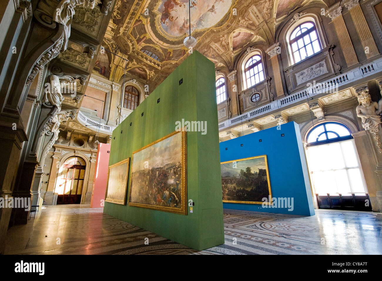 L'Italia, Piemonte, Torino, Palazzo Carignano, il Museo Nazionale del Risorgimento italiano Foto Stock