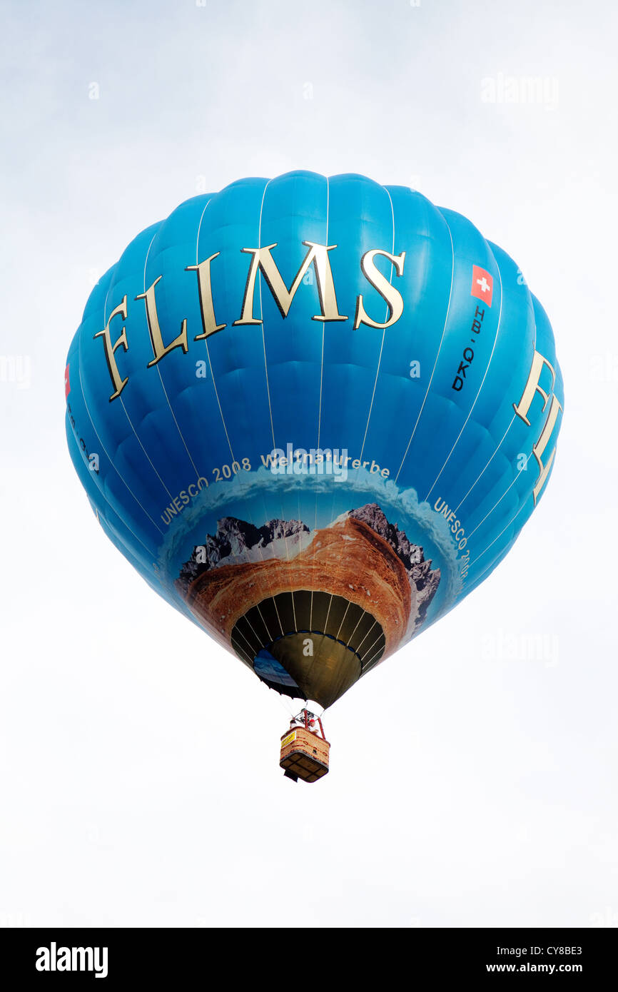 Internazionale delle Alpi hot air balloon festival, Flims, Grigioni Svizzera Europa Foto Stock