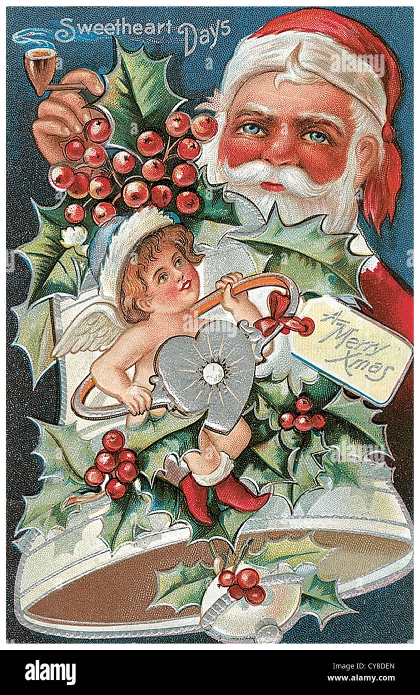 Babbo Natale con anello Foto Stock