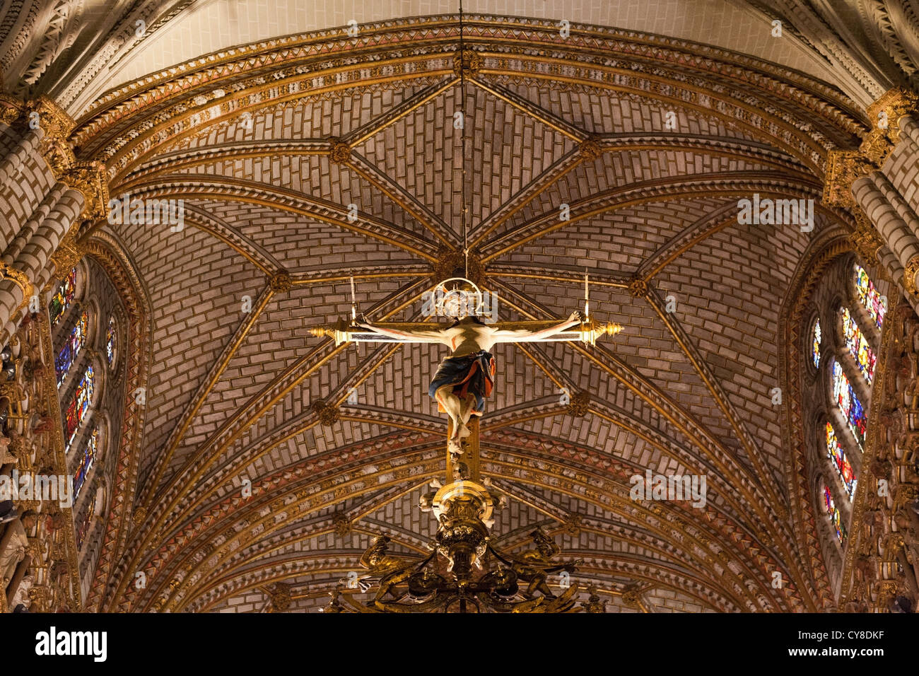 Cappella principale Cattedrale di Toledo Foto Stock