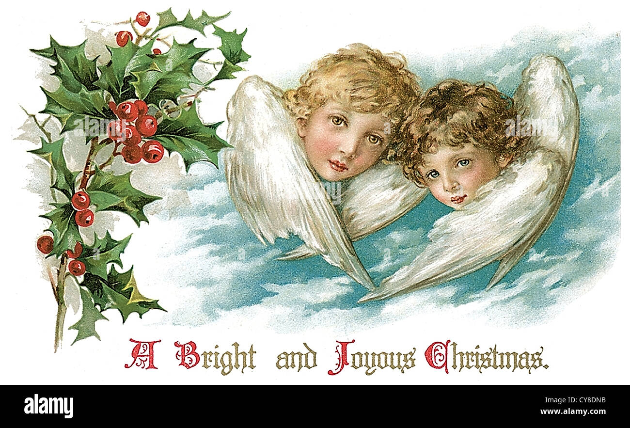 I bambini s facce con alette Foto Stock