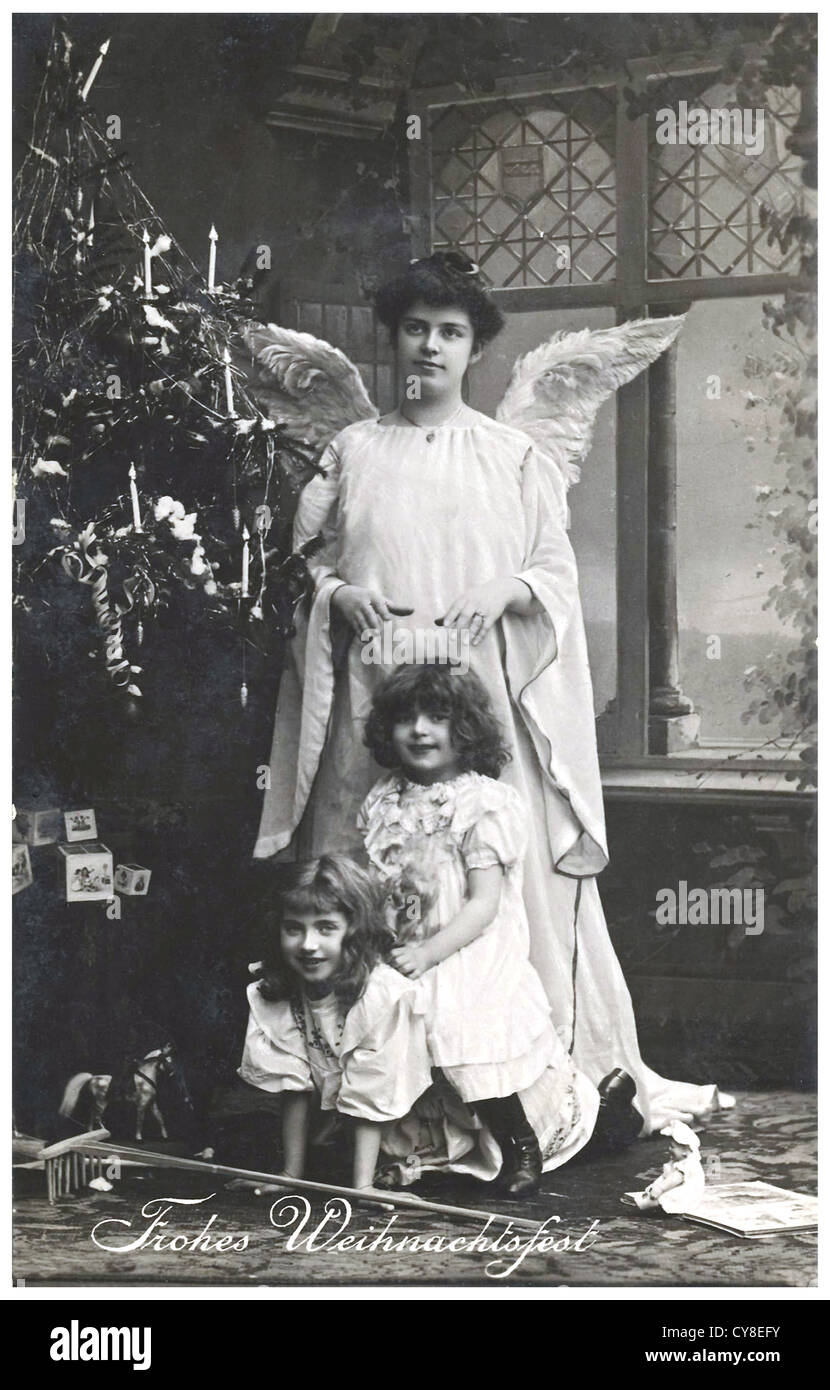 Proteggere loro di celebrare il Natale sfondo Foto Stock