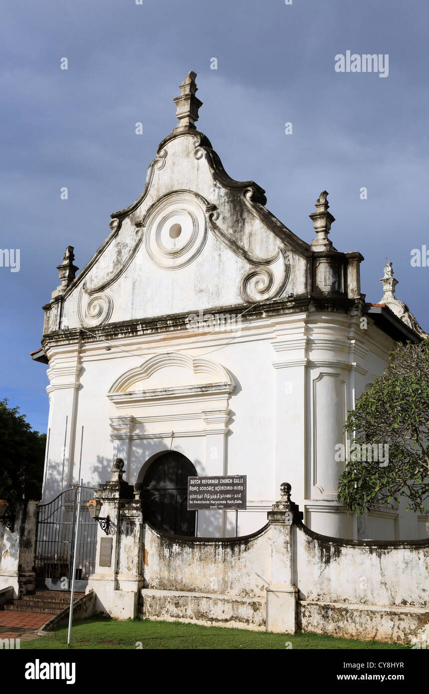 Groot Kerk, una chiesa olandese riformata all'interno Forte Galle, Sri Lanka Foto Stock