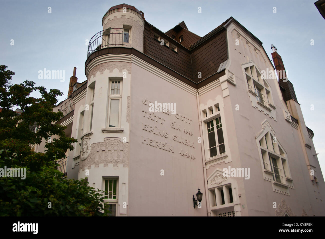 Lo Jugendstil casa in stile art nouveau, Stammheimer Strasse, Riehl viertel, Colonia, Köln, Renania settentrionale-Vestfalia, Germania Foto Stock