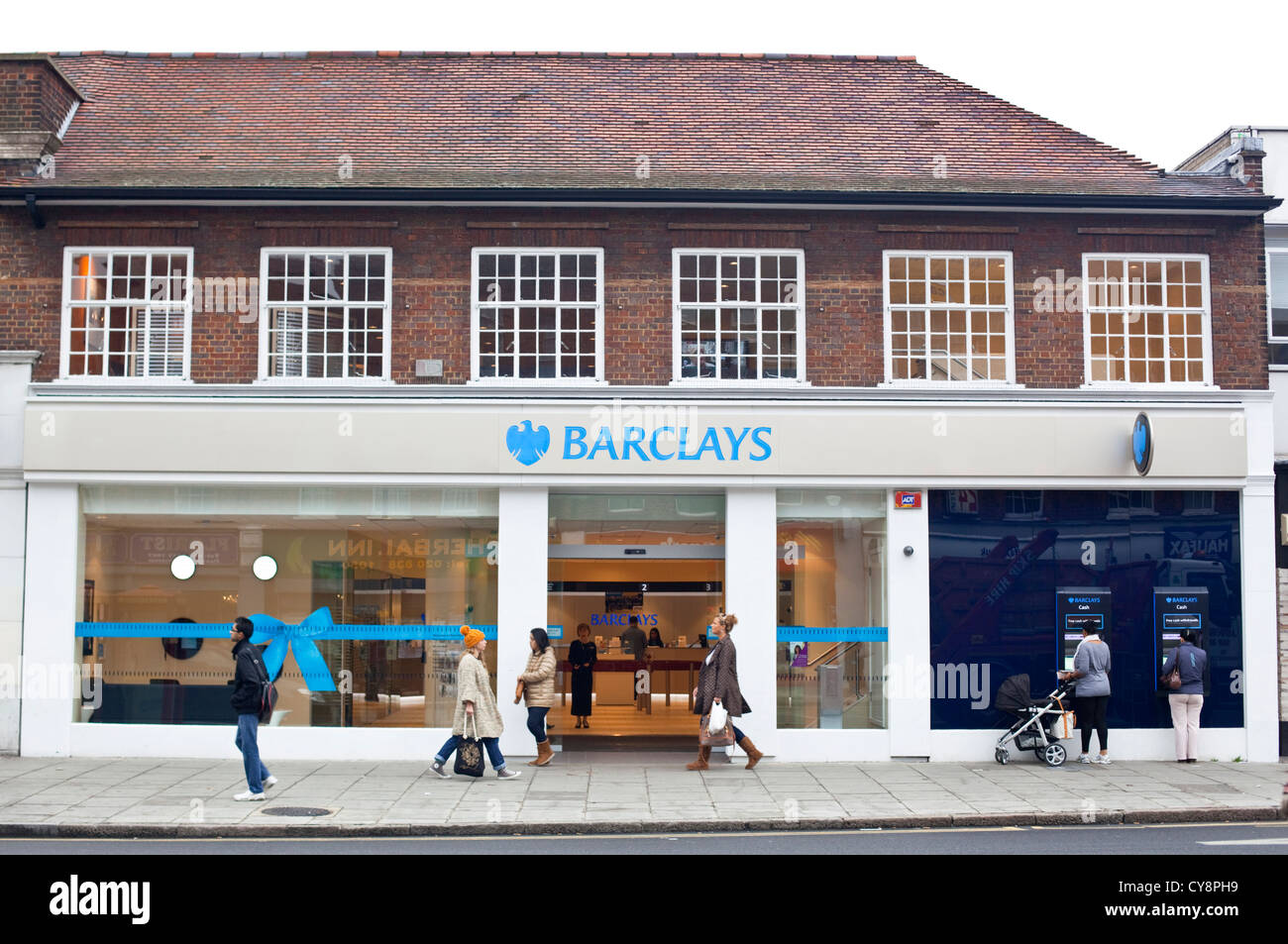 Barclays Bank branch, Edgware, England, Regno Unito Foto Stock