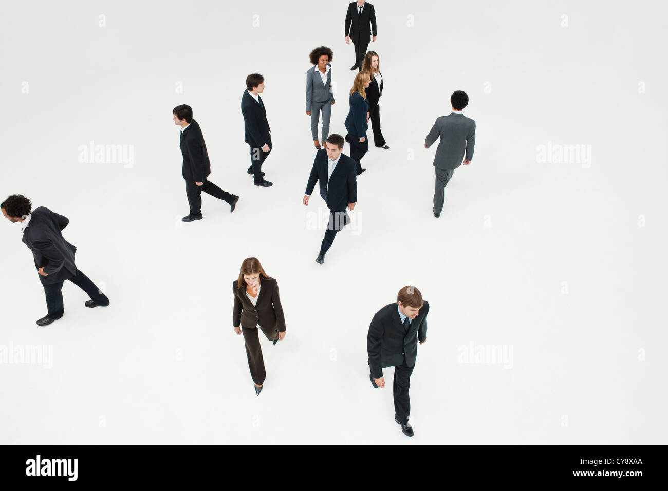 I professionisti in movimento Foto Stock