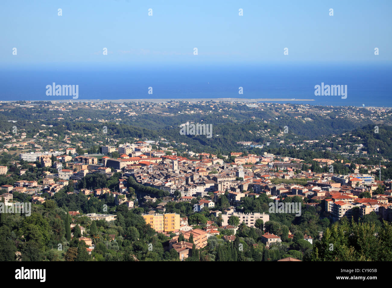 La città medievale di Vence Foto Stock