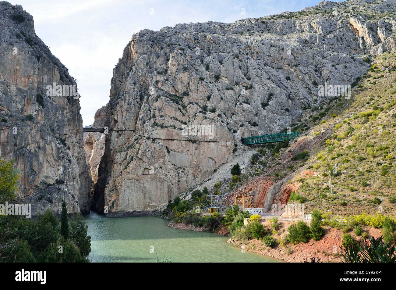 Gola dell'Gaitanes vicino a El Chorro Foto Stock