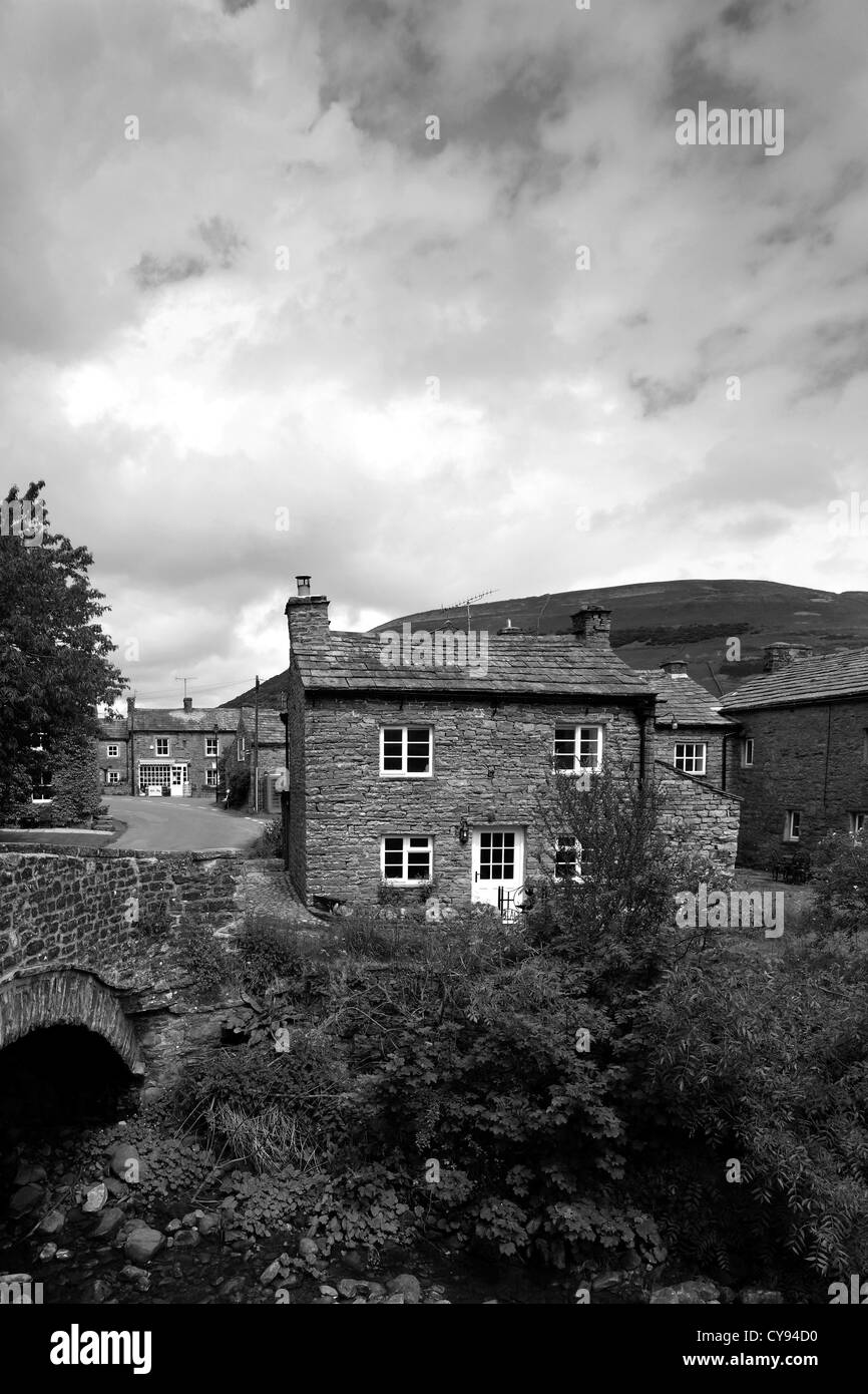 Villaggio Thwaite, Swaledale; Yorkshire Dales National Park, England, Regno Unito Foto Stock