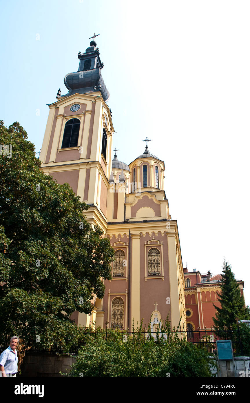 Il serbo Cattedrale Ortodossa, Sarajevo, Bosnia ed Erzegovina Foto Stock