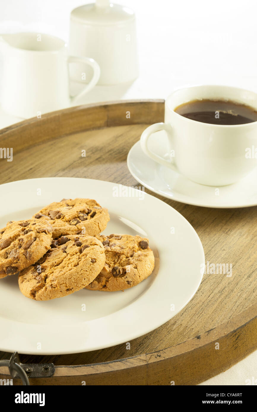Biscotti con tazza di tè Foto Stock