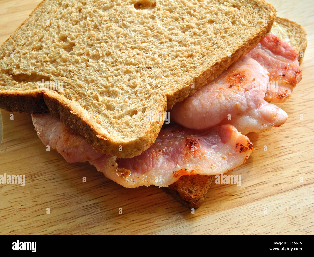 Un sandwich di pancetta Foto Stock