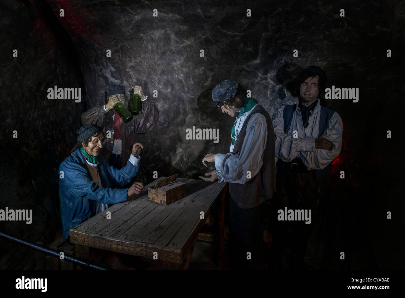 Grotte di St Clements. Avventura contrabbandieri. Hastings, East Sussex, Inghilterra, Regno Unito Foto Stock