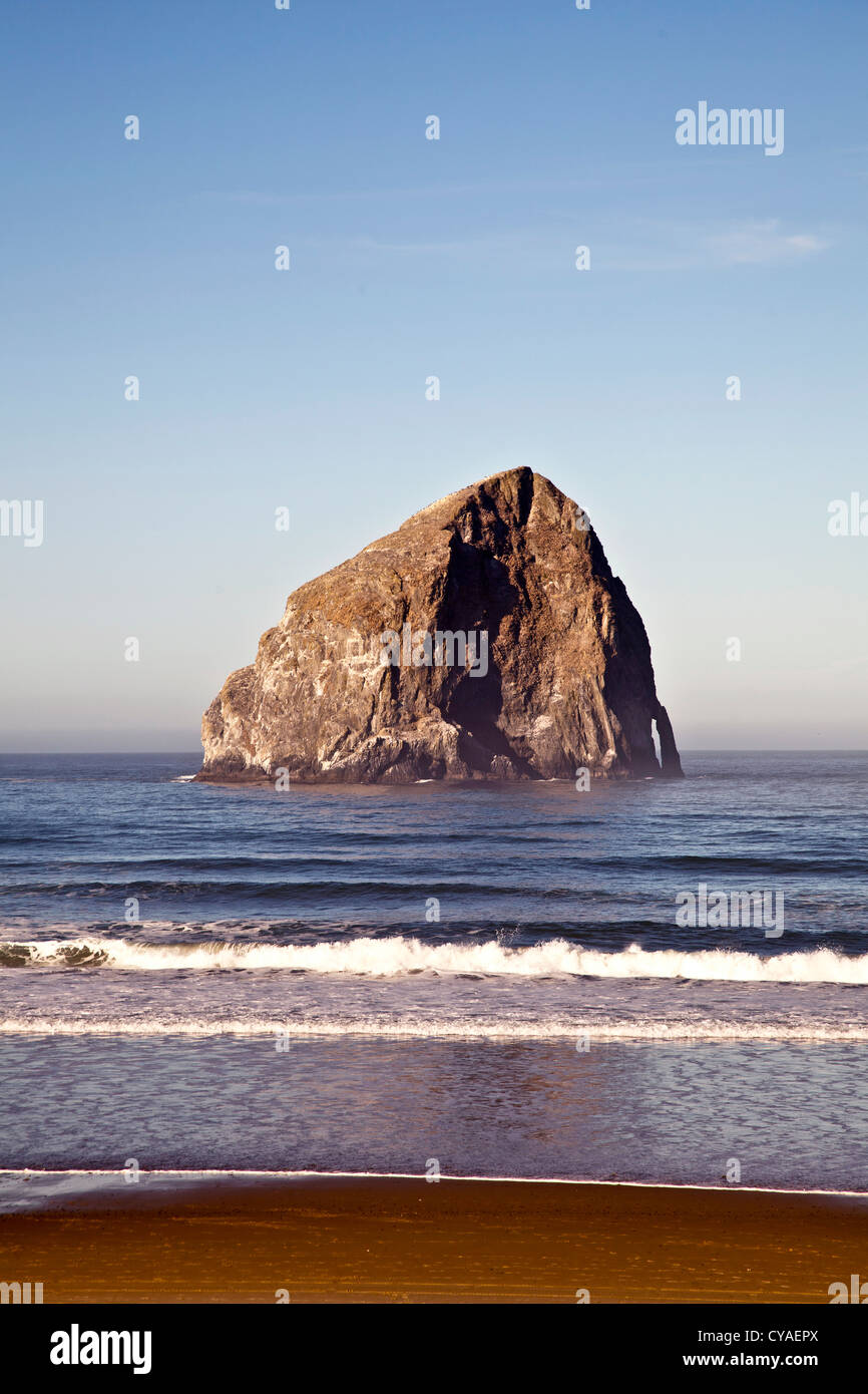 Stack di roccia sulla costa del Pacifico Oregon State Foto Stock