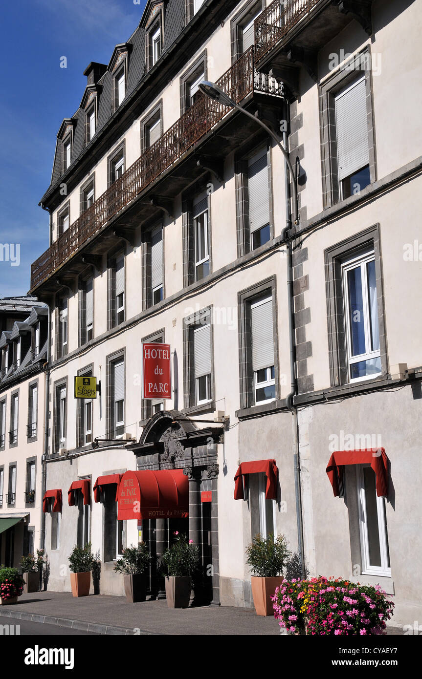 Hotel Du Parc, Le Mont Dore, Auvergne, Massif Central , Francia, Europa Foto Stock