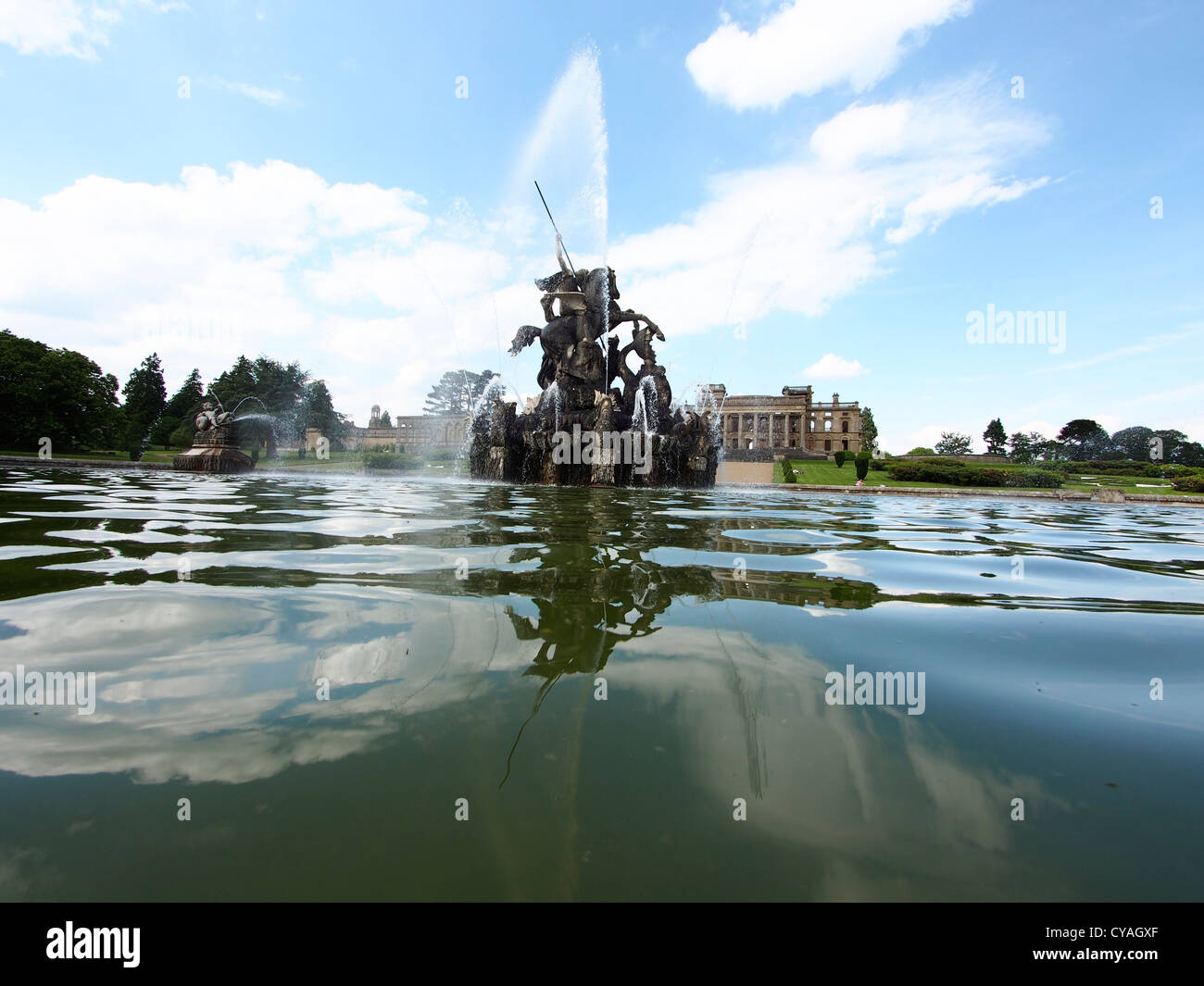 Corte witley maestosa casa Worcestershire Inghilterra Regno Unito Foto Stock