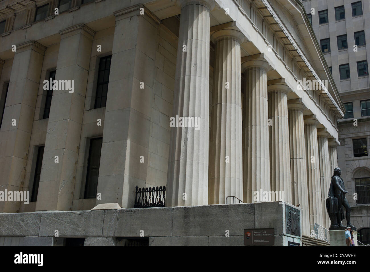 FEDERAL RESERVE BANK WALL STREET NEW YORK CITY NEW YORK STATI UNITI D'AMERICA Foto Stock