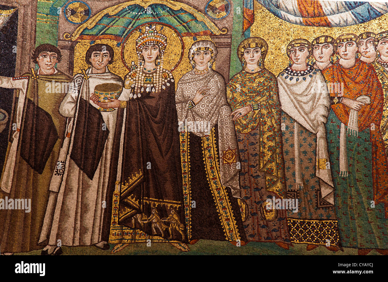 Mosaïc bizantina di Ravenna (Italia) Foto Stock