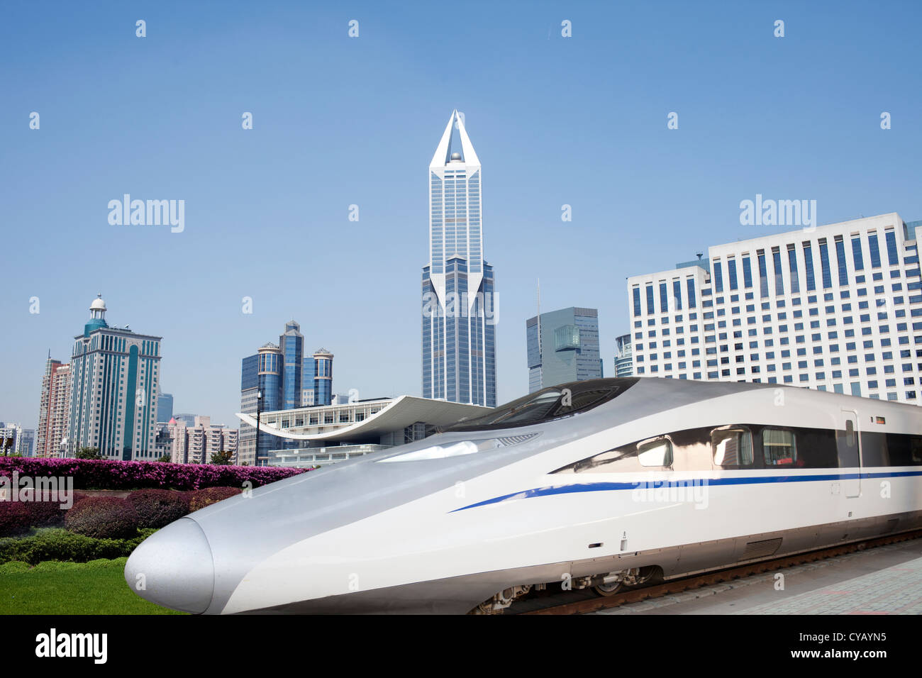 In Cina il treno ad alta velocità,shanghai, Cina Foto Stock
