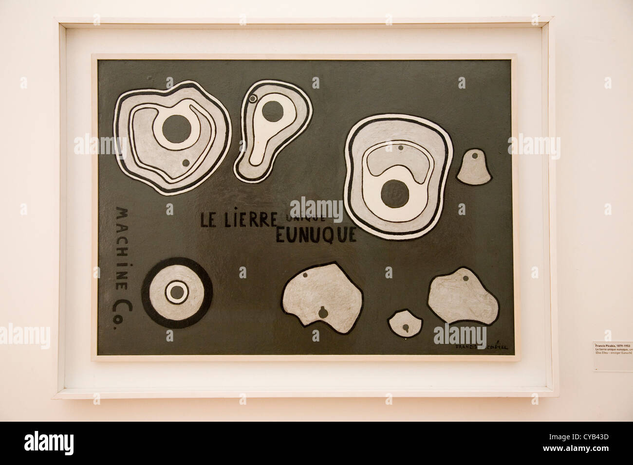 L'Europa, la Svizzera, Zurigo, Kunsthaus, museo d'arte, dipinti da Francis Picabia, le lierre eunuque unico, 1920 Foto Stock