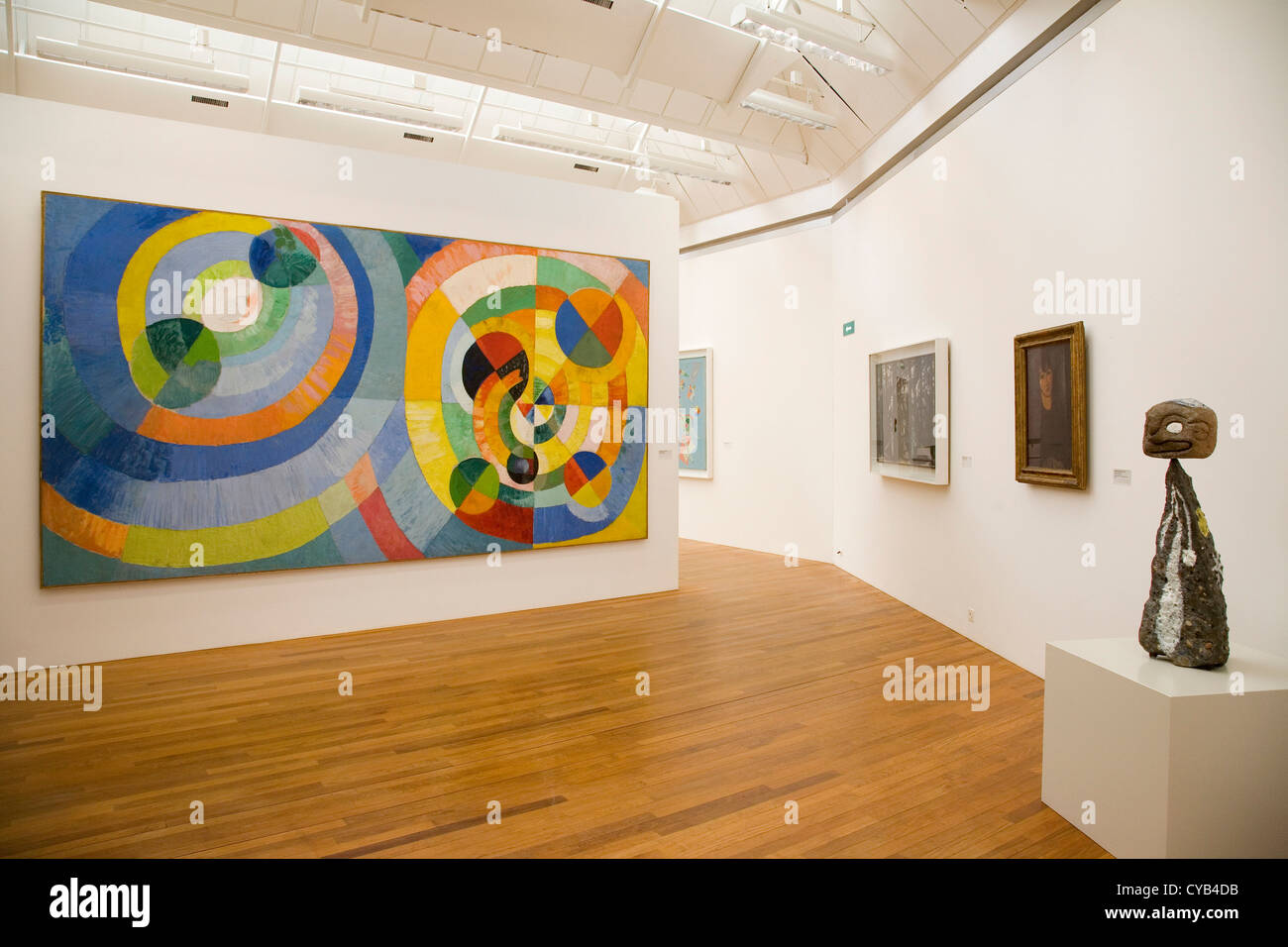 L'Europa, la Svizzera, Zurigo, Kunsthaus, museo d'arte, sulla destra il grand personnage, scultura di Joan Miro, 1955-1956 Foto Stock