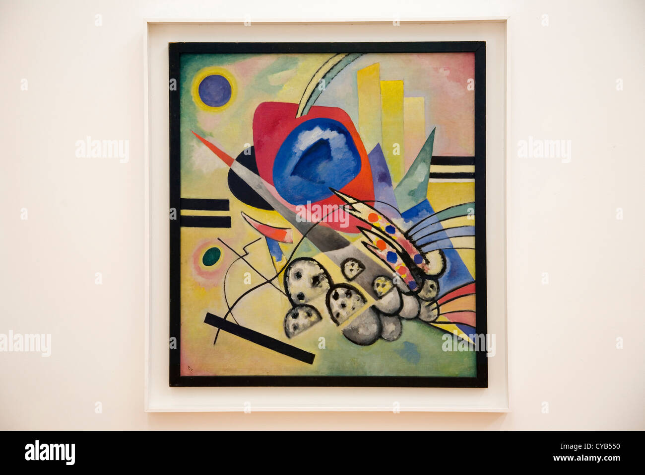 L'Europa, la Svizzera, Zurigo, Kunsthaus, museo d'arte, blau-rot, dipinto di Wassily Kandinsky, 1922 Foto Stock