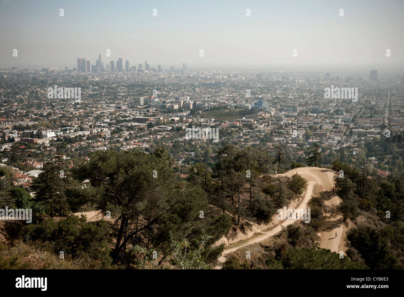Los Angeles skyline, CALIFORNIA, STATI UNITI D'AMERICA Foto Stock