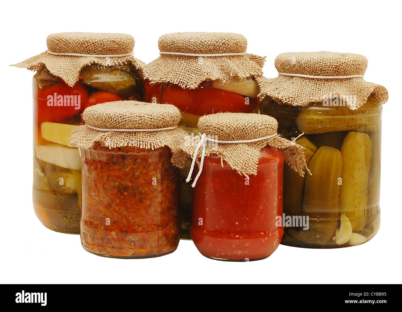 In casa la marinata cibo Foto Stock