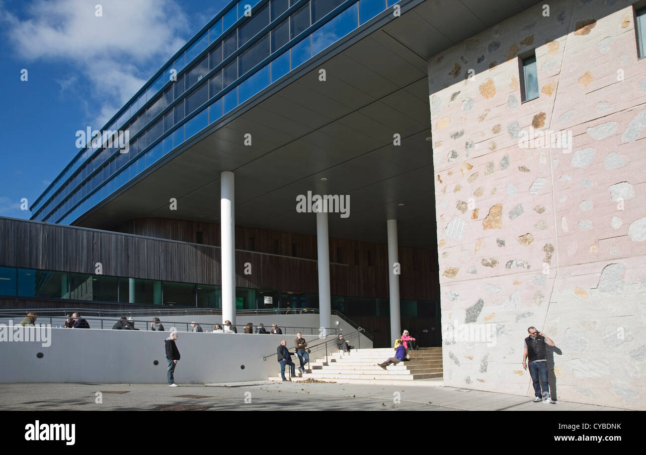 Architettura moderna edifici Tremough Campus University College di Colchester, Inghilterra Foto Stock