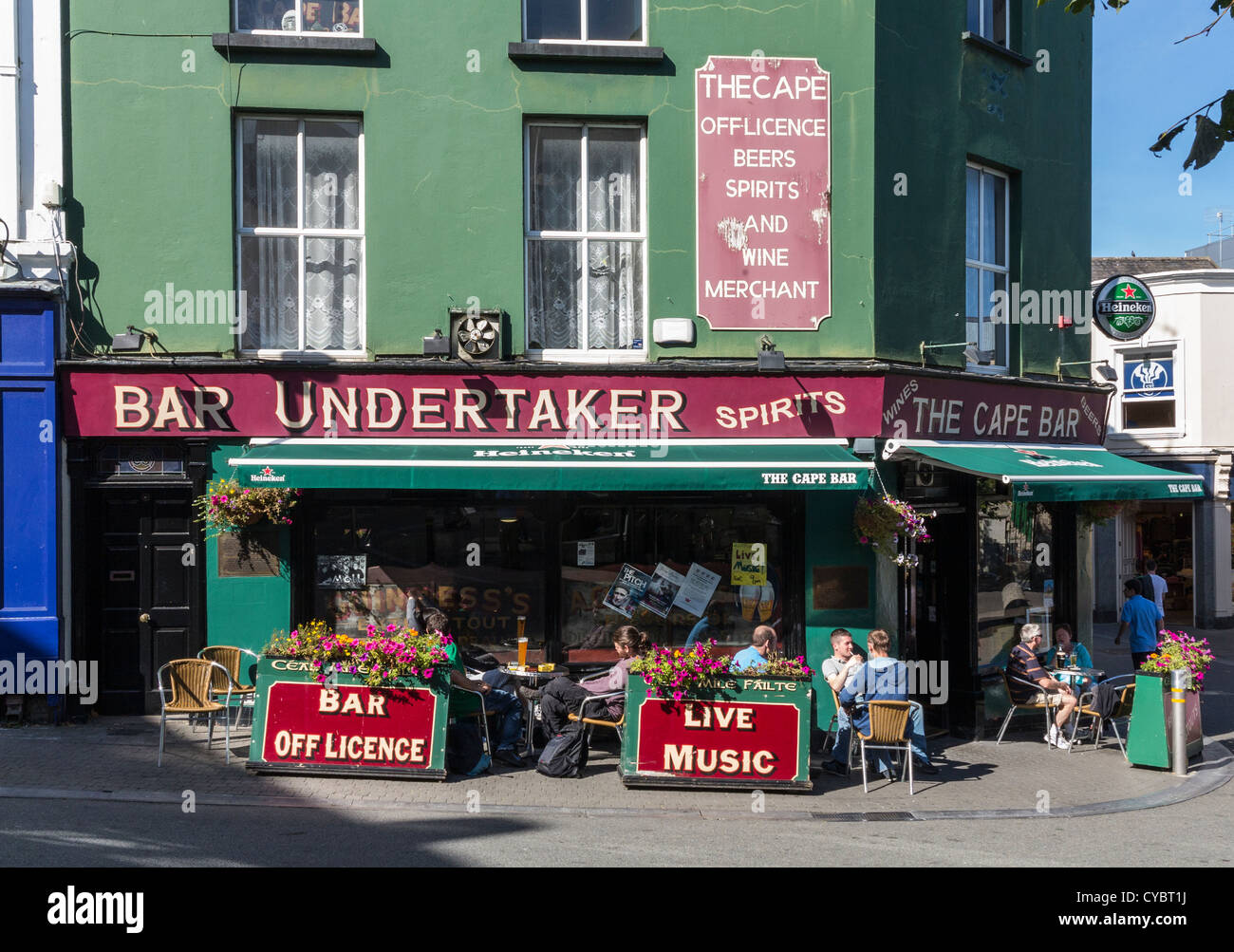 Irish bar / pub presso la cittadina di Wexford, Irlanda Foto Stock