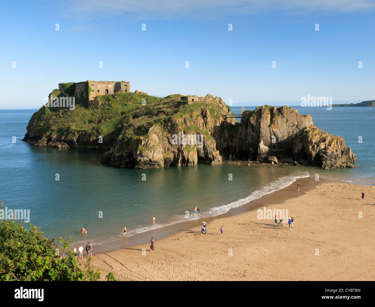 St Catherines Isola Tenby Pembrokeshire Wales Foto Stock