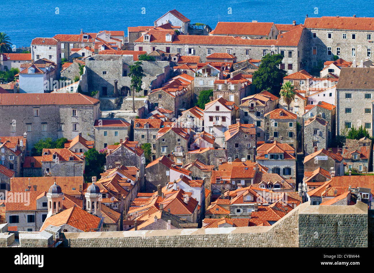 La Città Vecchia di Dubrovnik, Croazia Foto Stock