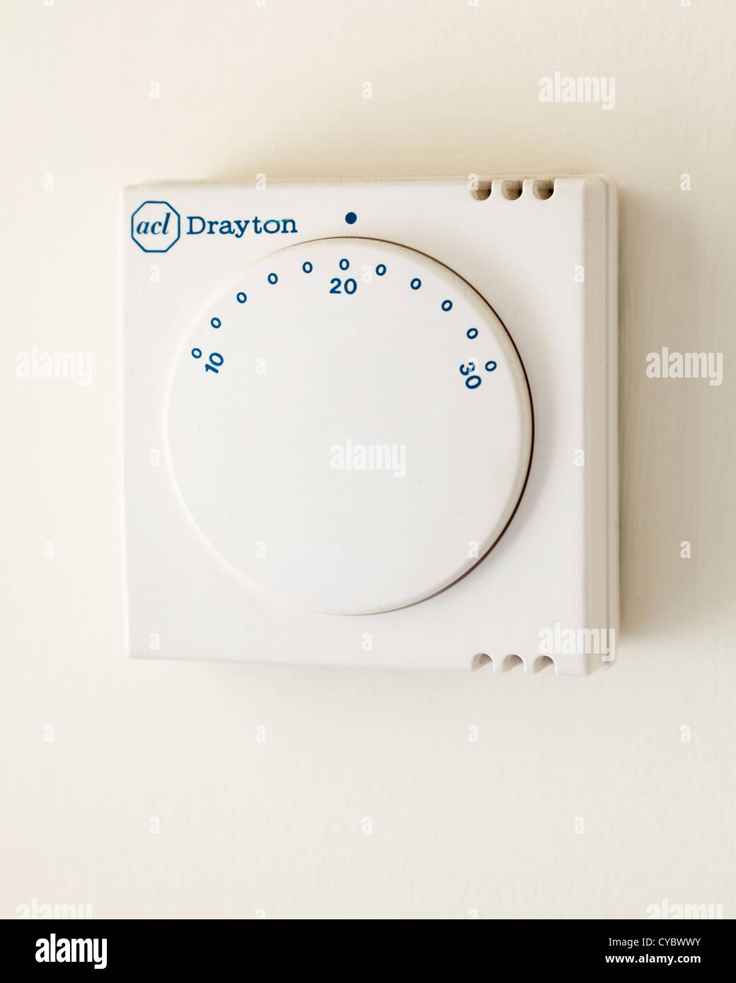 Riscaldamento centrale il termostato della temperatura Foto Stock