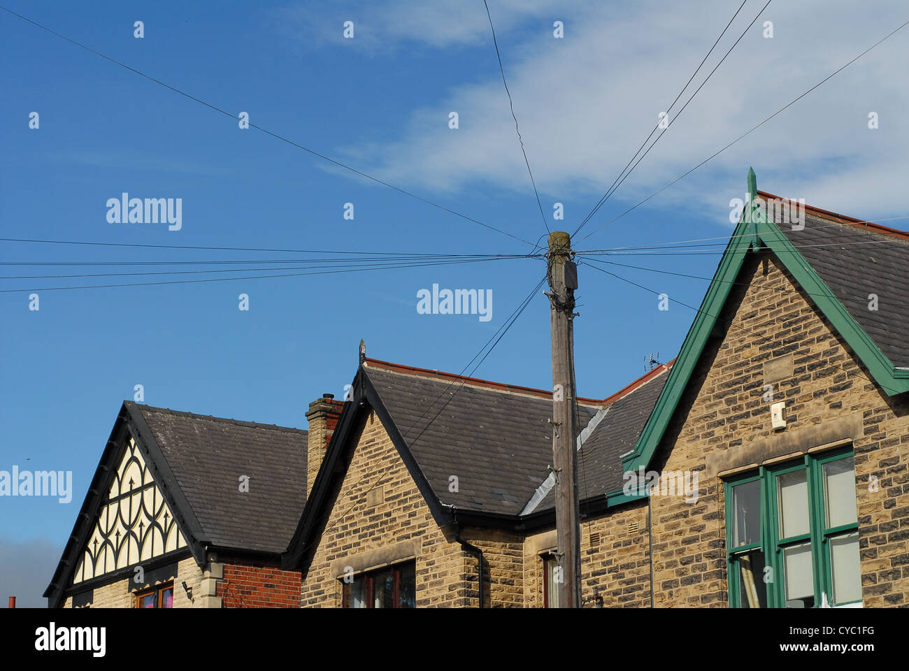 Proprietà di stile vittoriano in Hillsborough e Wadsley - Sheffield, England, Regno Unito Foto Stock