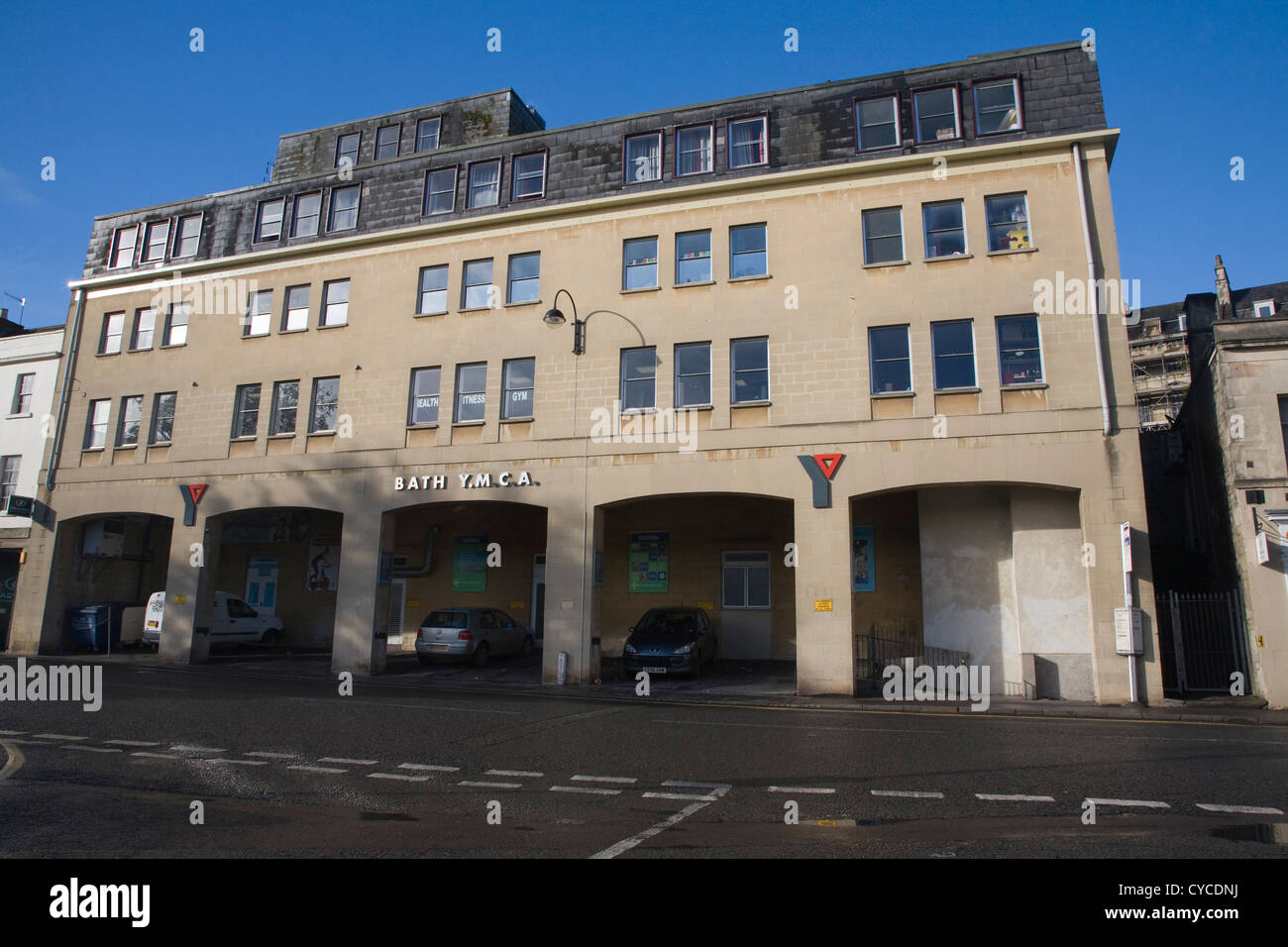 Edificio YMCA Walcot Street, Bath, Somerset, Inghilterra Foto Stock