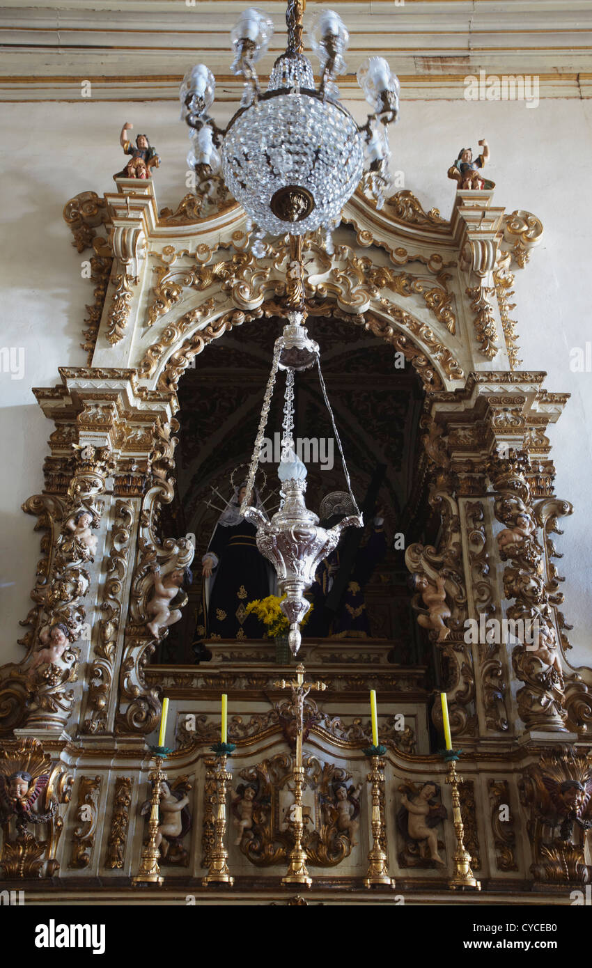 Interno della cattedrale di Nostra Signora del Pilar, Sao Joao del Rei, Minas Gerais, Brasile Foto Stock