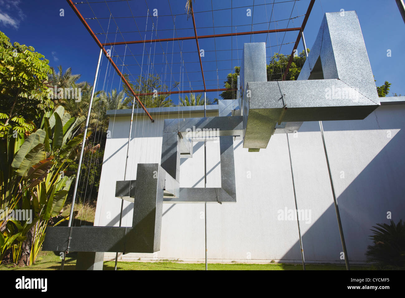 Arte moderna di Marepe presso il Centro de Arte Contemporanea Inhotim, Brumadinho, Belo Horizonte, Minas Gerais, Brasile Foto Stock