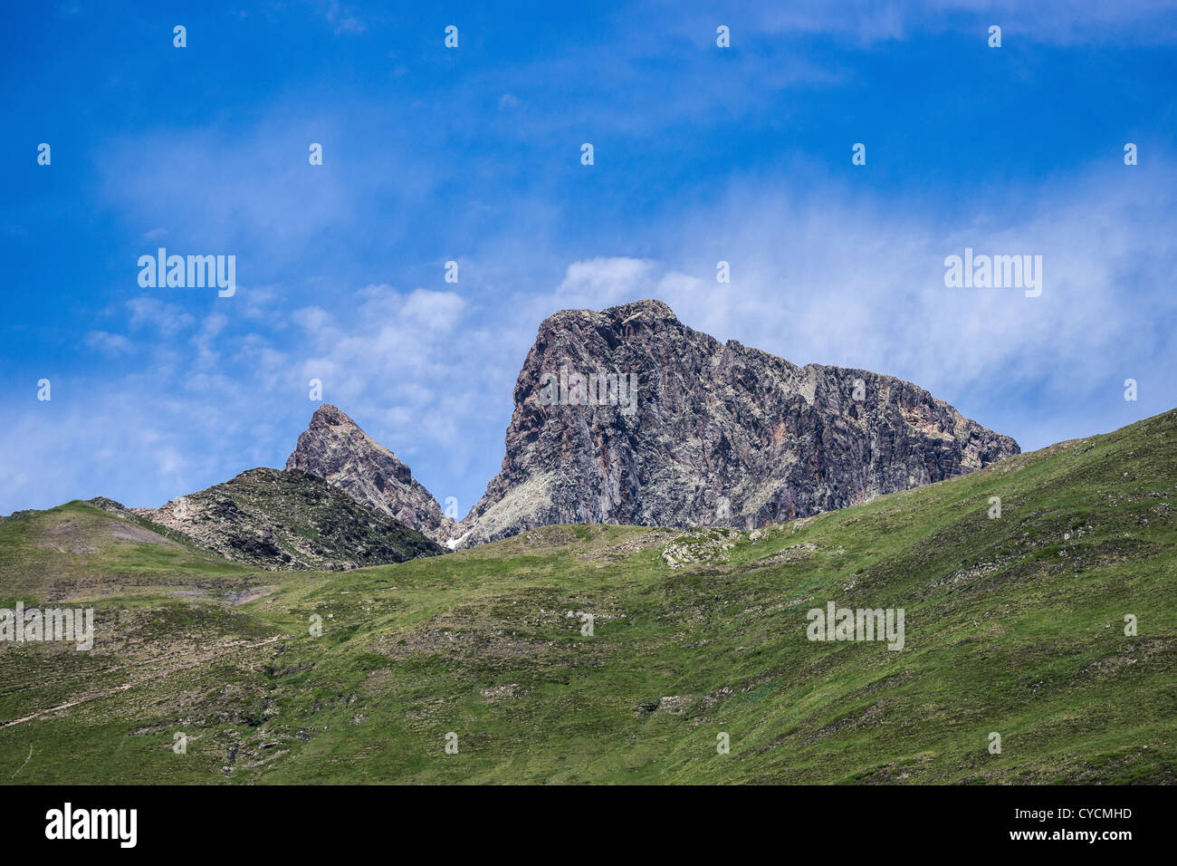 Vista del Parco Nazionale dei Pirenei in Spagna Foto Stock
