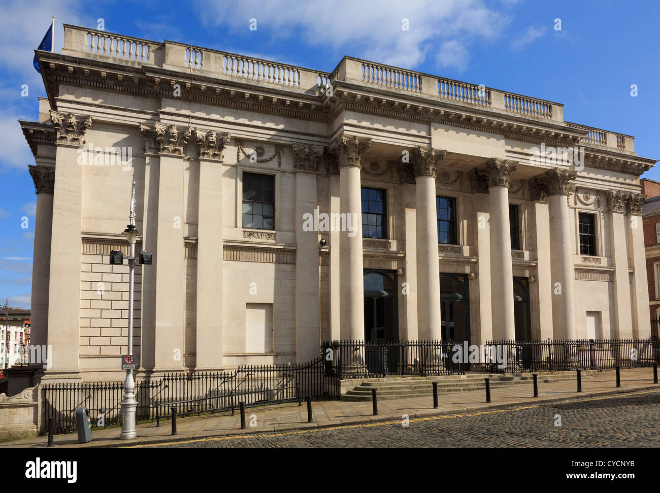 Xviii secolo Dublin City Hall con architettura Georgiana da Thomas Cooley. Dublino Repubblica di Irlanda, Eire Foto Stock