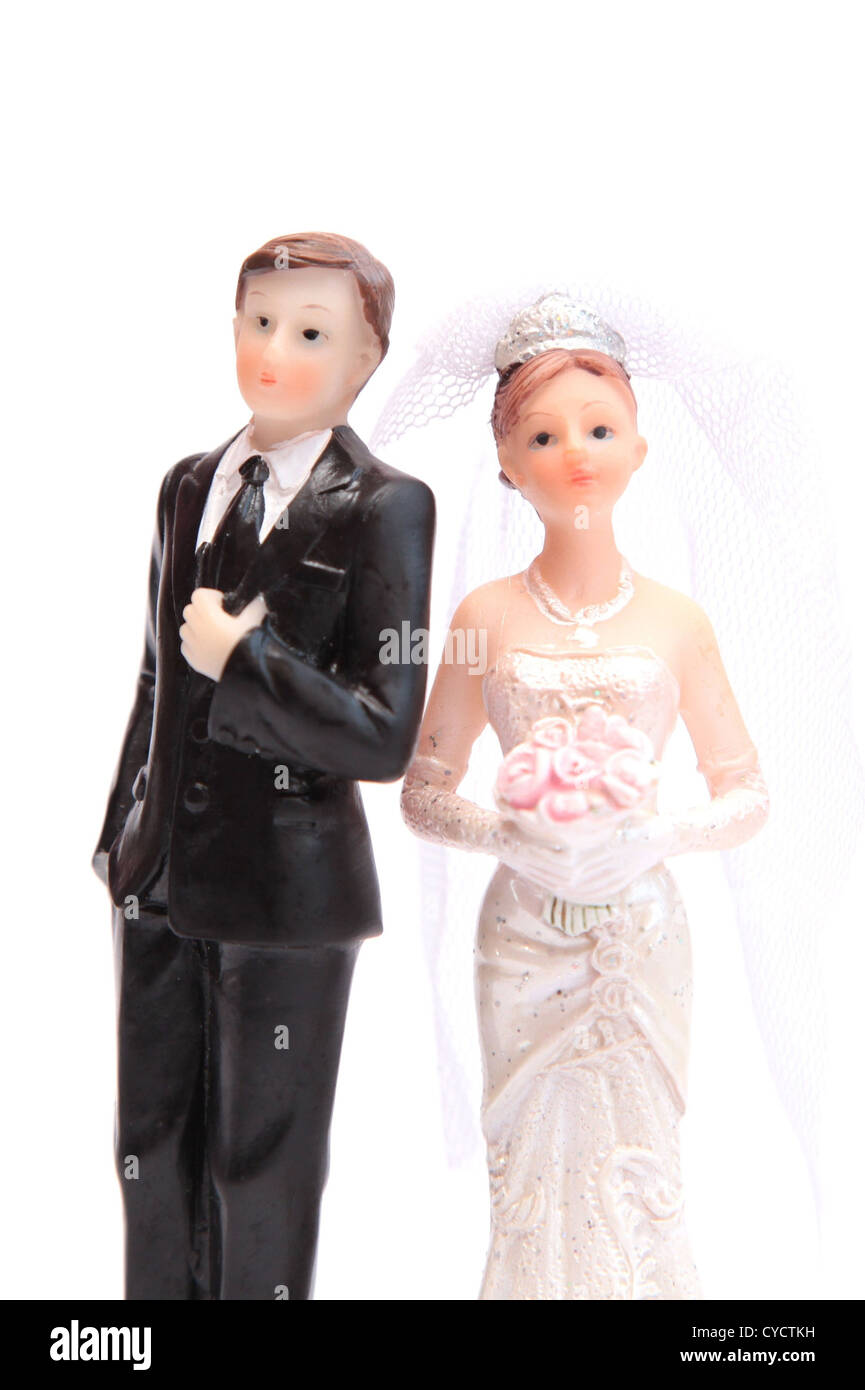 La sposa e lo sposo Foto Stock