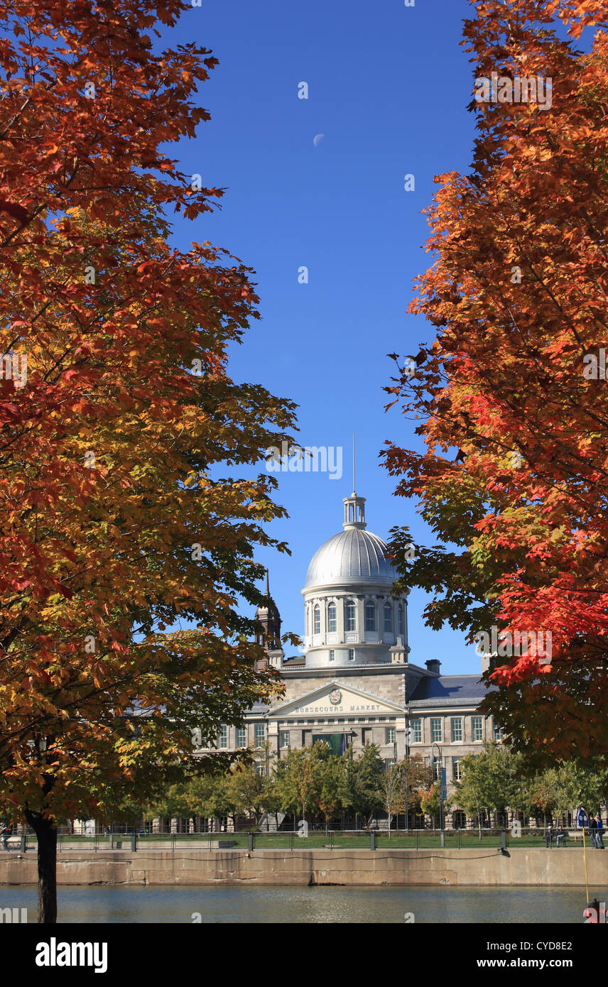 Mercato di Bonsecours in autunno a Montreal, Quebec, Canada Foto Stock