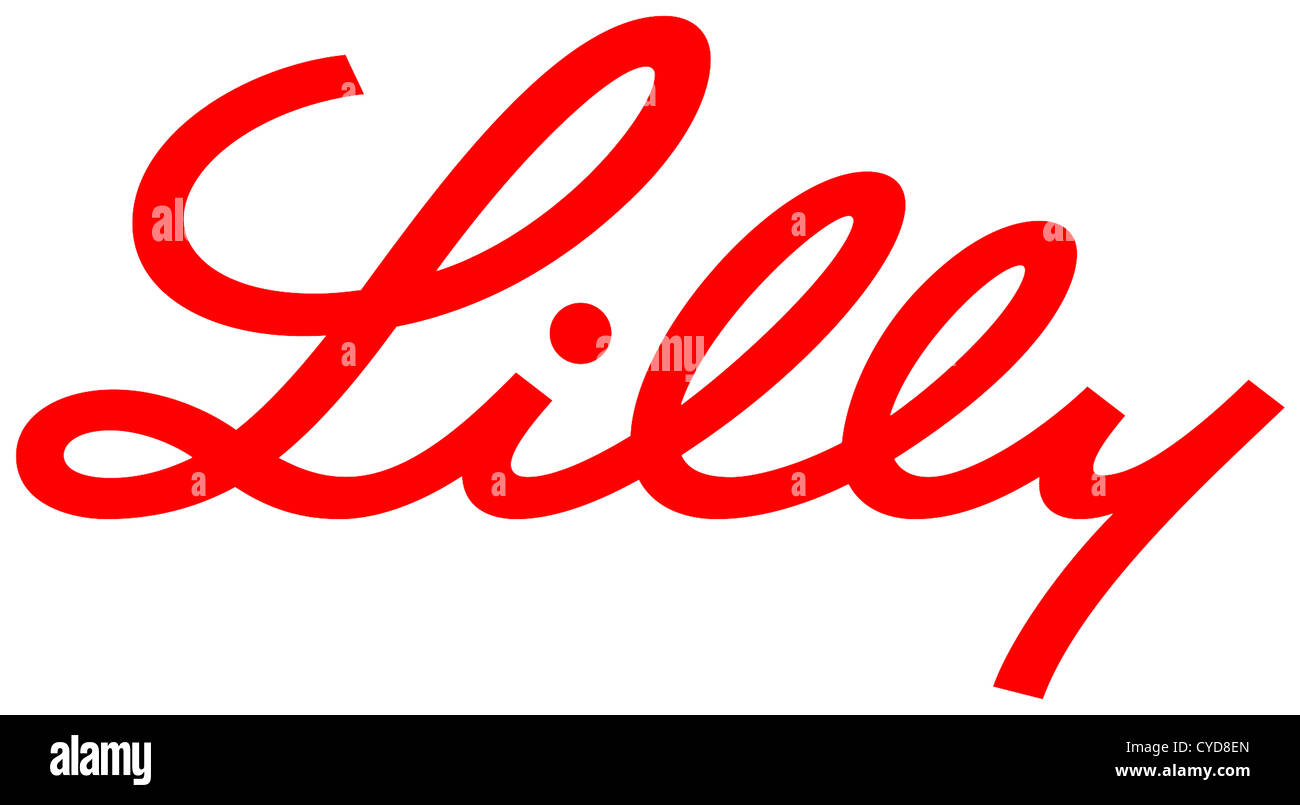 Il logo del Stati Uniti farmaceutico enterprise Eli Lilly and Company con sede a Indianapolis. Foto Stock