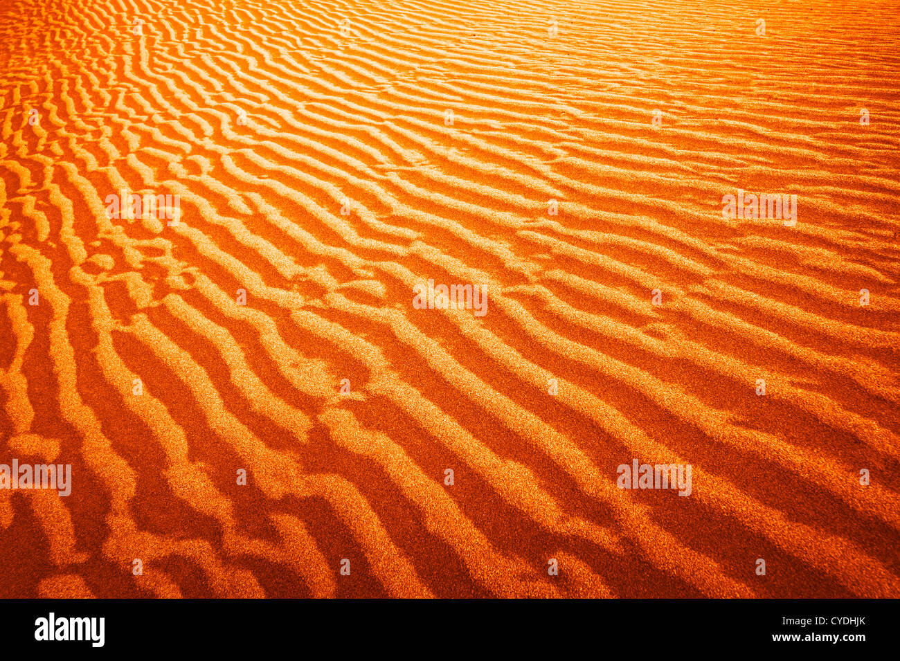 Texture astratta di dune di sabbia nel deserto Foto Stock