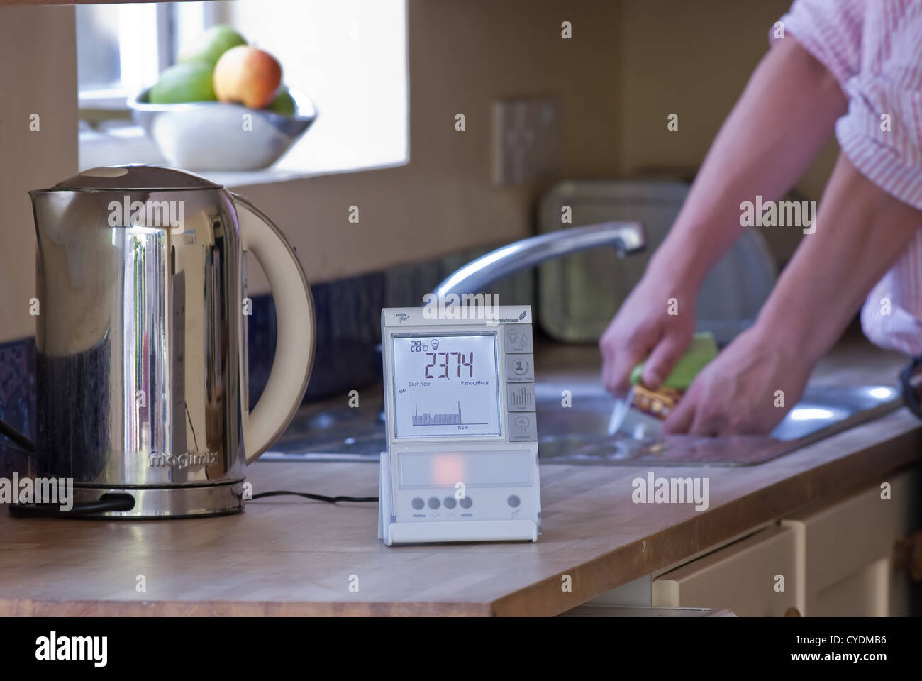 Smart Meter in cucina Foto Stock