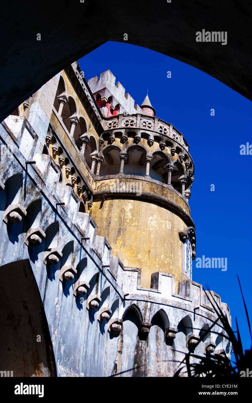 Sintra, Portogallo: la pena palazzo nazionale Foto Stock