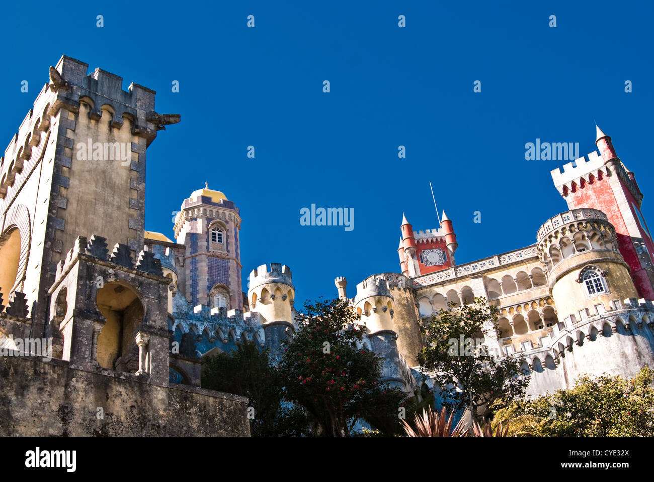 Sintra, Portogallo: la pena palazzo nazionale Foto Stock