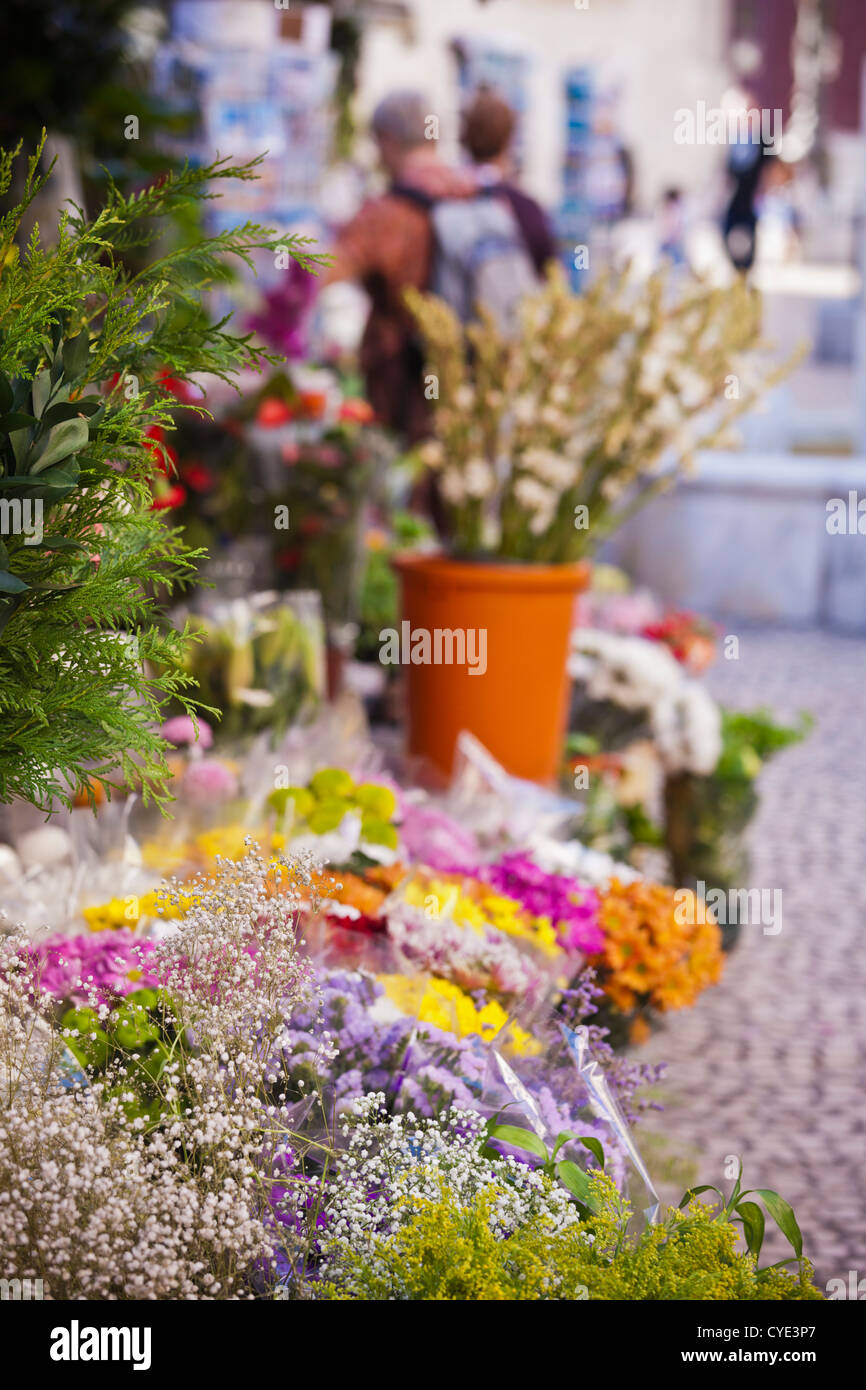 Spagna, Andalusia la regione, la provincia di Cadiz Cadice Cadiz, Plaza de Topete mercato dei fiori Foto Stock