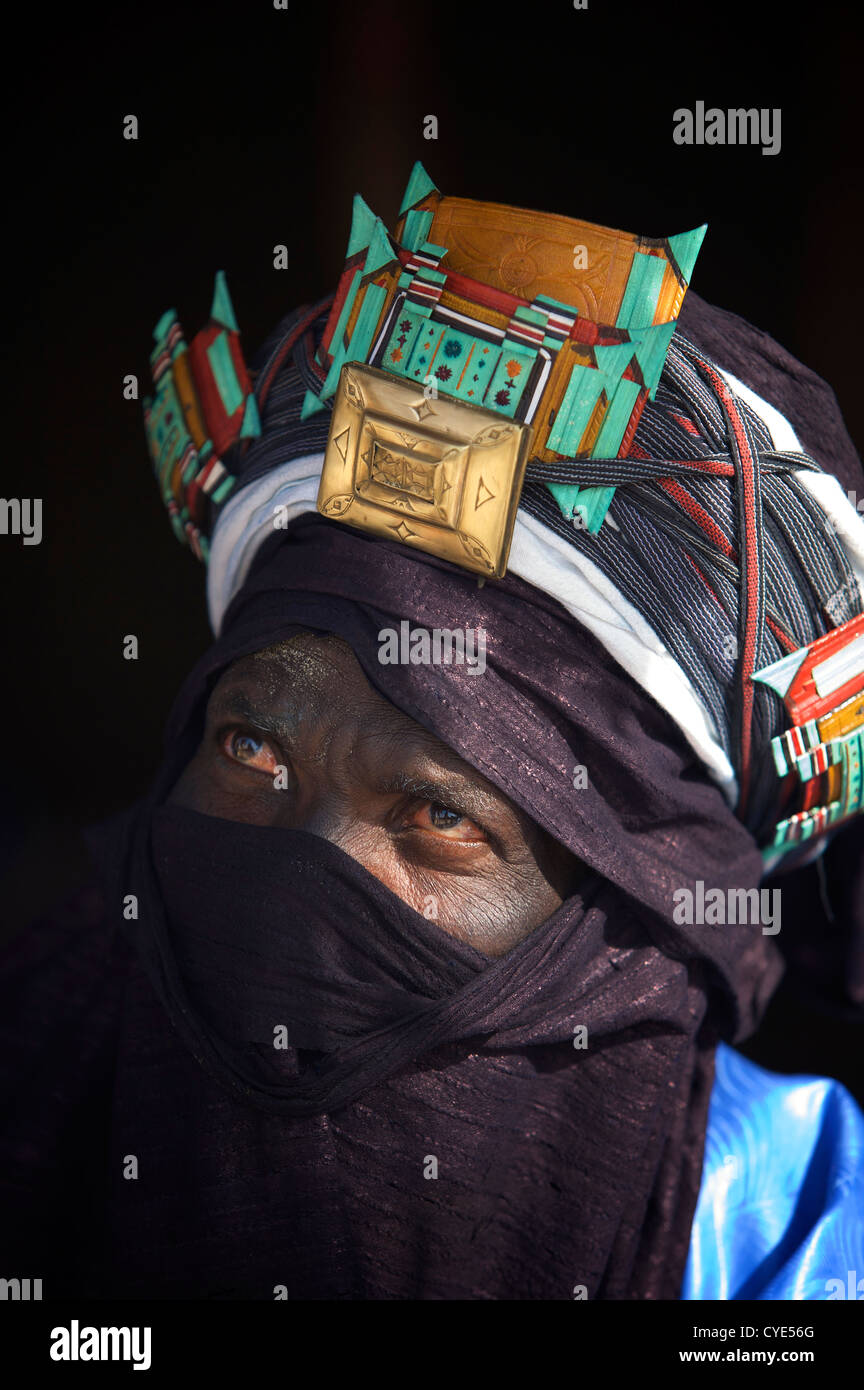 Uomo di Touareg. Foto Stock